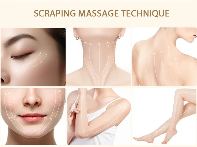Gua Sha Facial Massager with EMS and Temperature Control – USB-C, LED Colors