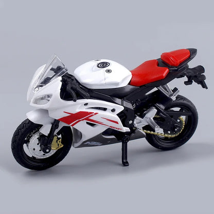 1:18 Scale Diecast Sportbike Model - Yamaha R6 Alloy Motorcycle Replica for Kids