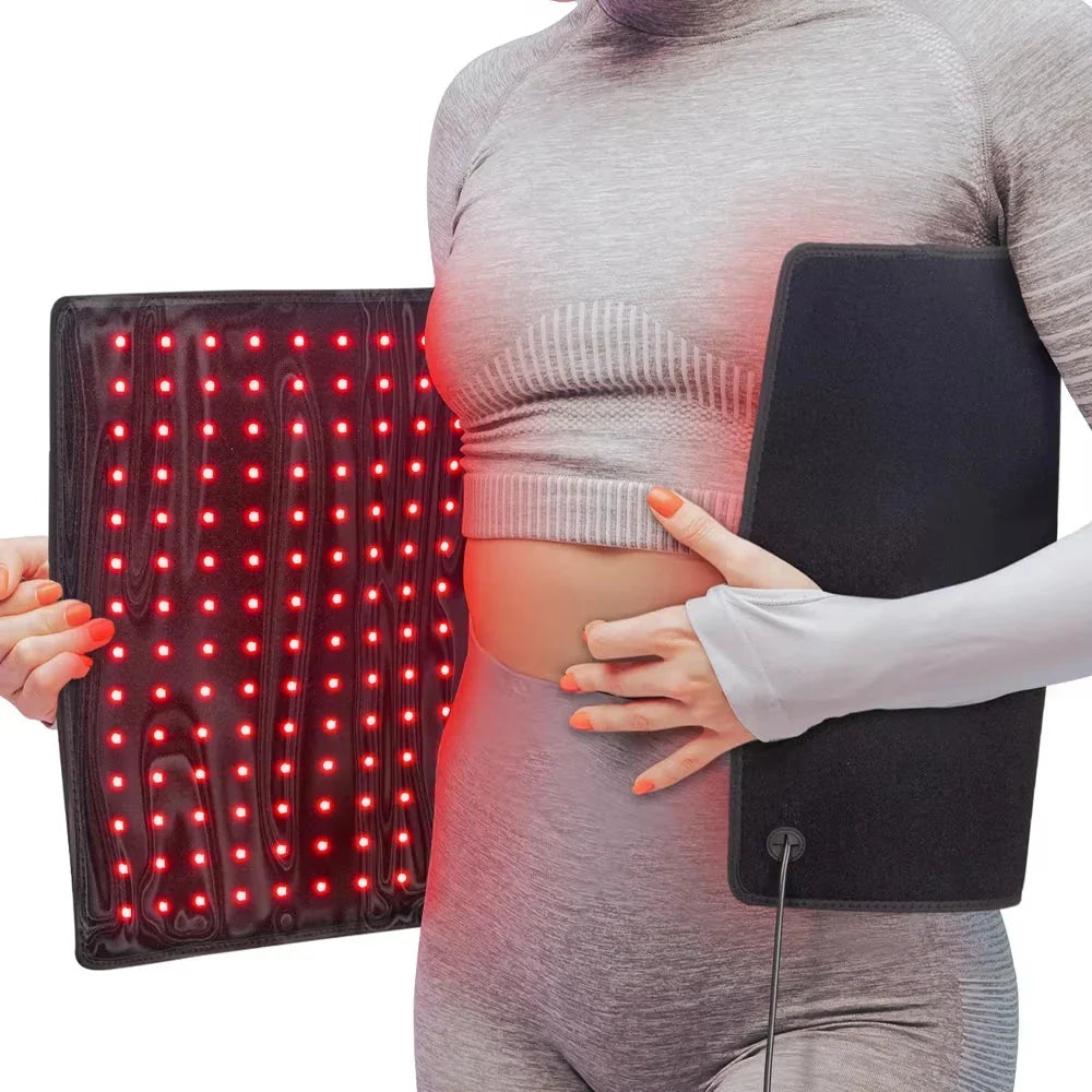 Infrared Light Therapy Mat with 406 LEDs - 660nm & 850nm for Body Relief