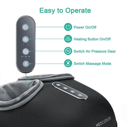 Heated Shiatsu Foot Massager for Deep Tissue Relaxation and Relief