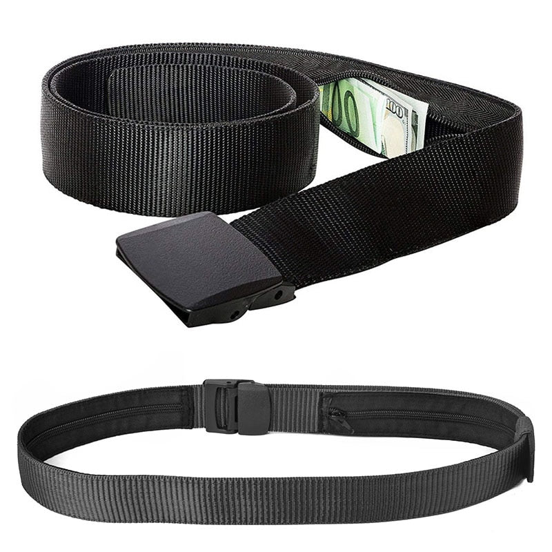 Travel Belt Wallet with Hidden Anti-Theft Design