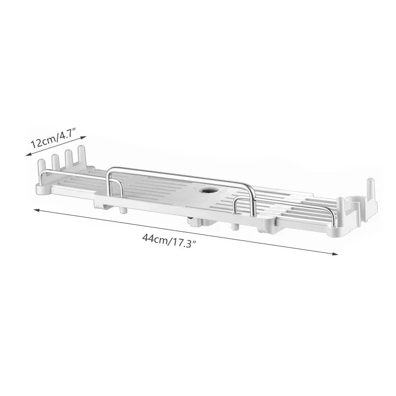 Expandable Cabinet Organizer with Drawer – Space-Saving and Adjustable