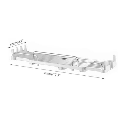 Expandable Cabinet Organizer with Drawer – Space-Saving and Adjustable