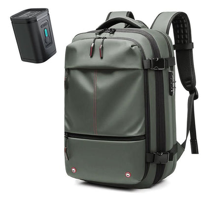 Water-Resistant Travel Backpack with Laptop Slot up to 17.3 inches, Lockable and Compressible with Padded Straps