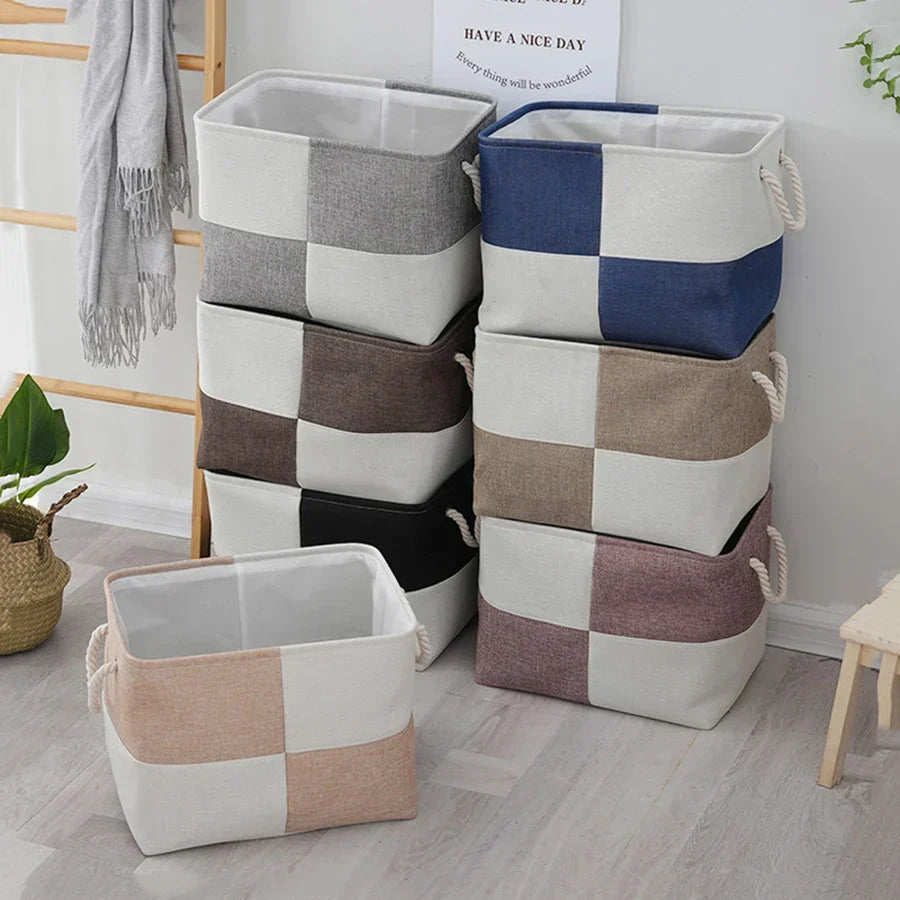 Contemporary Linen Storage Basket for Organized Living Spaces