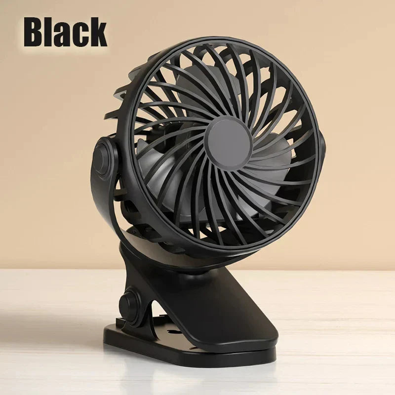 Portable USB Fan with 3 Speeds, Rotatable and Night Light