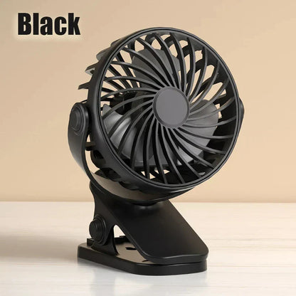 Portable USB Fan with 3 Speeds, Rotatable and Night Light
