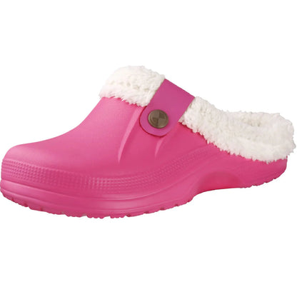 Unisex Non-Slip Slippers with Warm Fur Lining