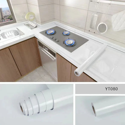 Self-Adhesive Waterproof Wallpaper - Marble Oil-Proof Film for Kitchen Renovation