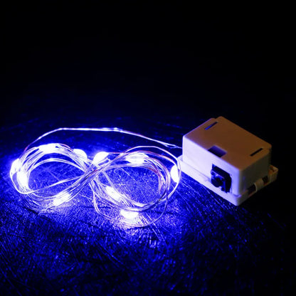 Battery-Operated LED String Lights | 1–2 m Length | Various Colors & Modes | Holiday and Party Decor