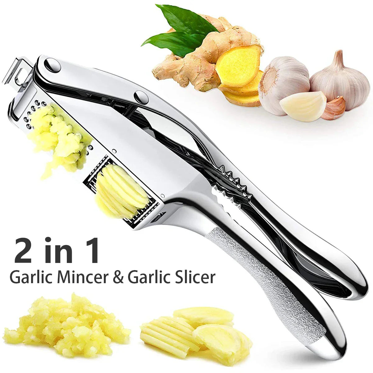 Garlic Press Duo – Durable & Ergonomic Stainless Steel Tool