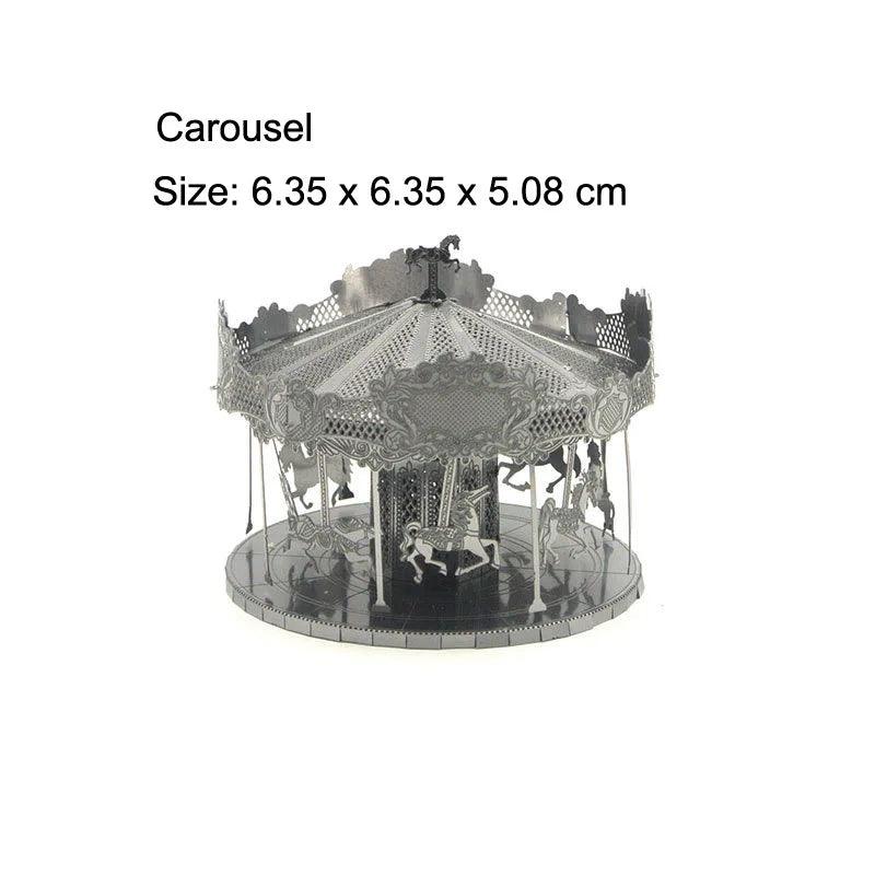 3D Metal Puzzle Set of Global Landmarks: Build and Discover Famous Structures
