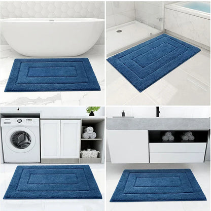 Non-Slip Microfiber Bath Mat – Soft Double Layer for Comfort and Absorbency