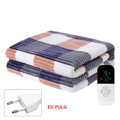 Electric Heated Blanket | 220V with Smart Temperature Control | Soft, Cozy Bedding for Winter and Office Use
