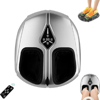 Foot Massager with Heat and Air Compression – 4 Modes, 5 Intensities, Remote Control