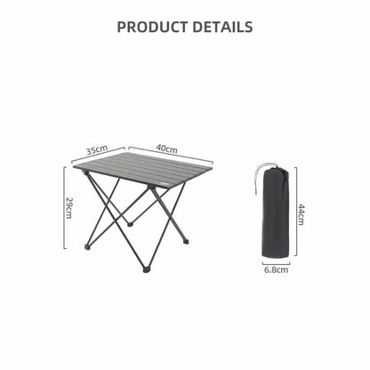 Portable Folding Table for Outdoor Use | Aluminum Camping Table | Collapsible for BBQ, Picnic & Party