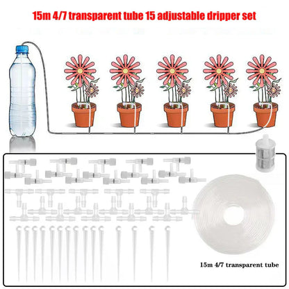 Irrigation Kit for Gardens with Adjustable Valve – Ideal for Potted Plants & Greenhouses