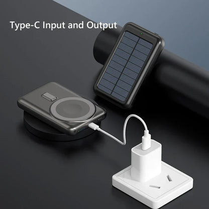 20,000mAh Power Bank with MagSafe & Wireless Charging | USB-C & Solar Charging