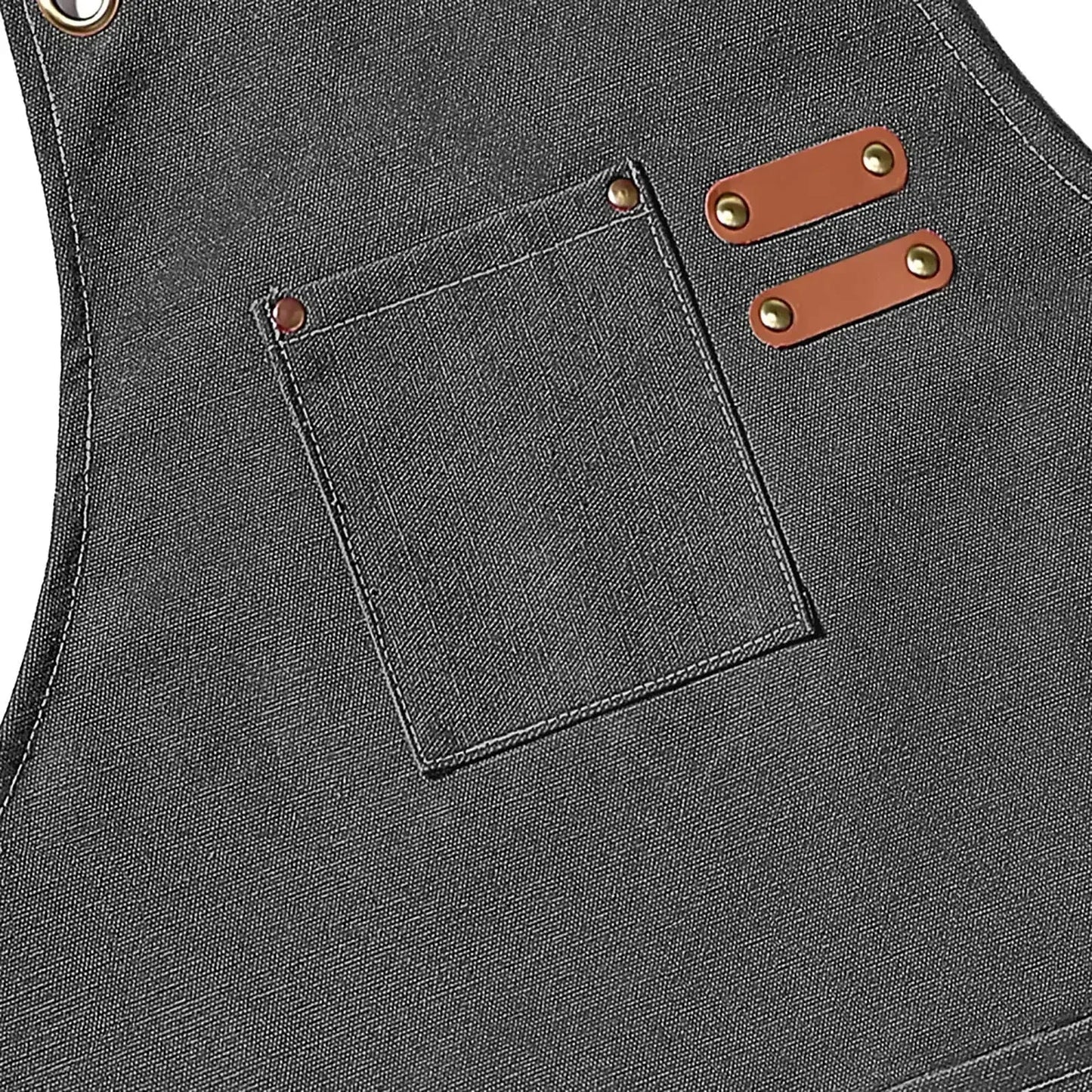 Adjustable Unisex Chef Apron with Pockets – Durable Canvas Workwear