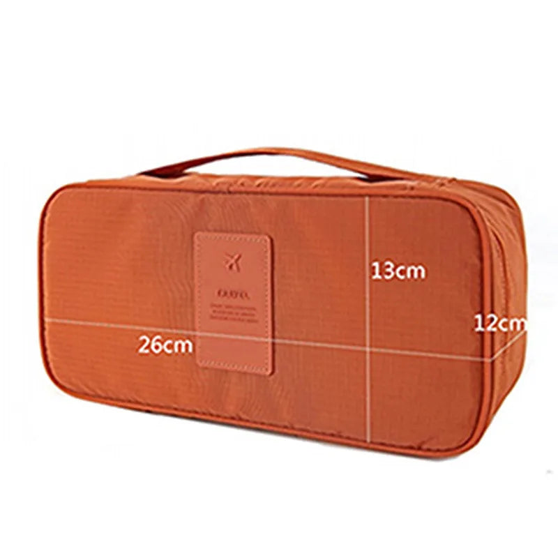 Compact Travel Lingerie Organizer for Bras & Socks – Waterproof Bag 26 × 13 × 12 cm