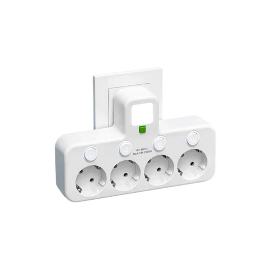 Multi-Port Power Socket with USB Type-C and Surge Protection