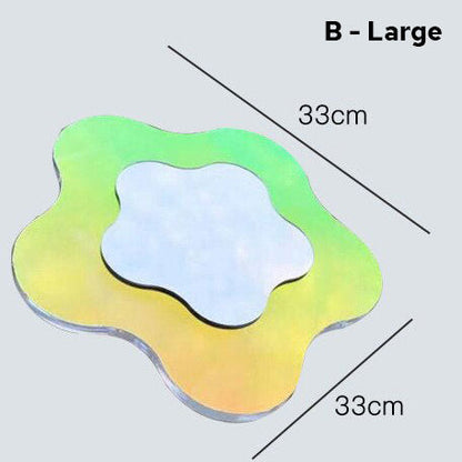 Charming Floral Acrylic Reflector for Home Decor