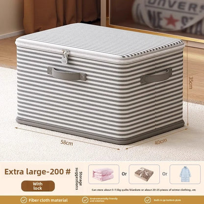 Folding Storage Box with Combination Lock | Perfect for Clothes and Blankets