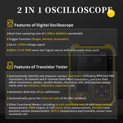 Dual-Function Digital Voltage and Transistor Tester