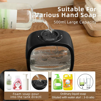 Automatic Foam Soap Dispenser – Wall-Mounted with 500 ml Tank for Bathroom & Kitchen
