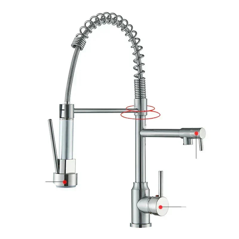 Kitchen Faucet with 360° Swivel Spout