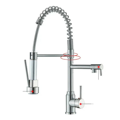 Kitchen Faucet with 360° Swivel Spout