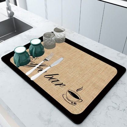Absorbent Kitchen Mat for Drying Dishes – Safe and Functional