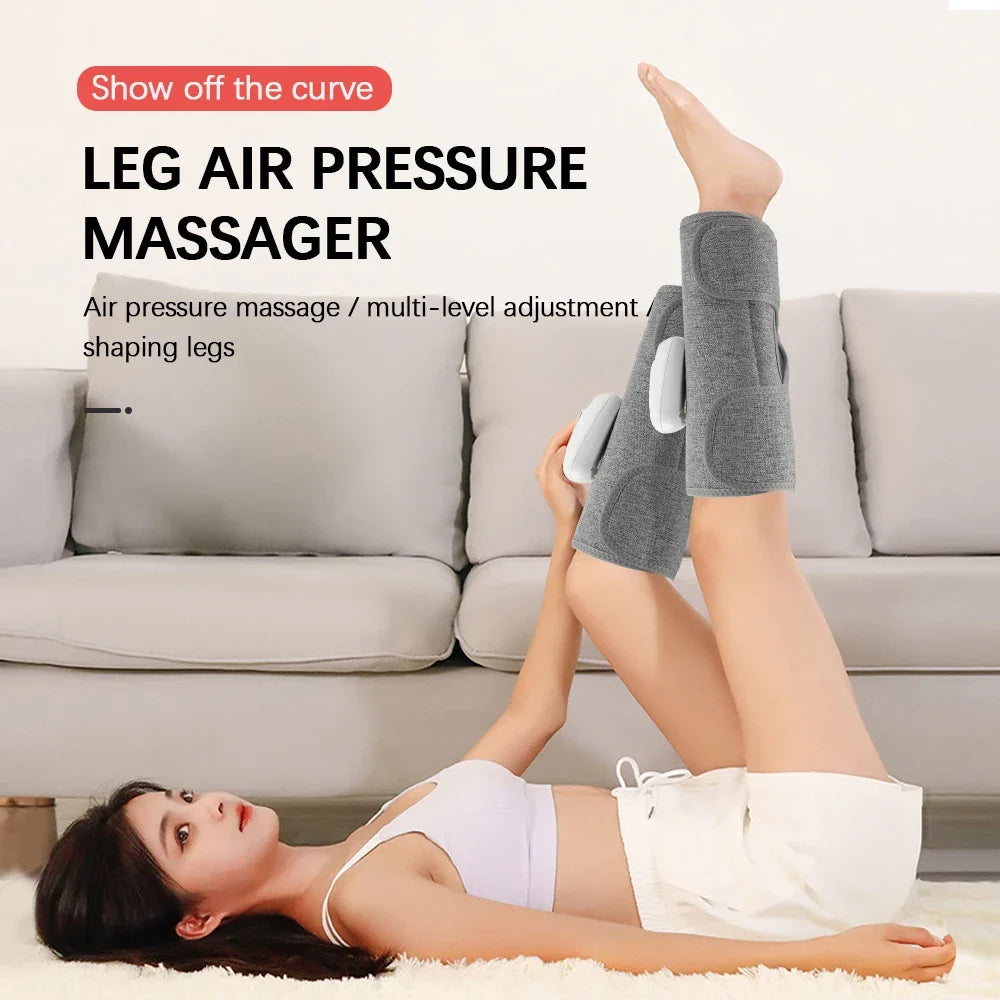 Wireless Leg and Arm Massager with Air Compression, 360° Pressure, 3 Modes, Rechargeable