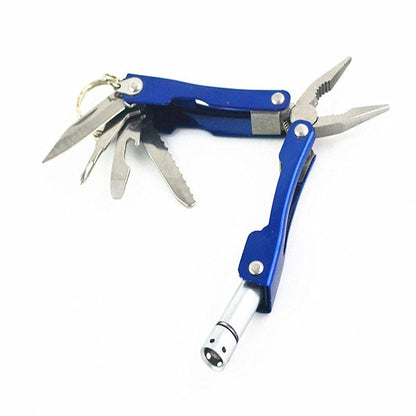 Aluminum Multitool Keychain with 9 Functions for Explorers