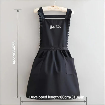 Floral Waterproof Apron for Women - Gardening and Restaurant Use