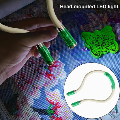 Wearable LED Neck Light for Knitting, Crocheting, and Reading - Hands-Free