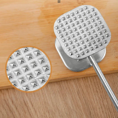Aluminum Meat Tenderizer Hammer with Dual-Sided Design