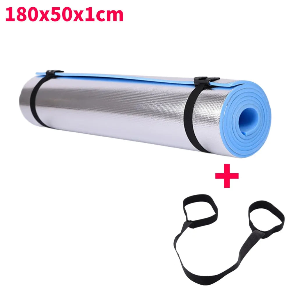 Yoga Mat 6–10 mm | Aluminum Insulation | Non-Slip EVA | 180x50 cm
