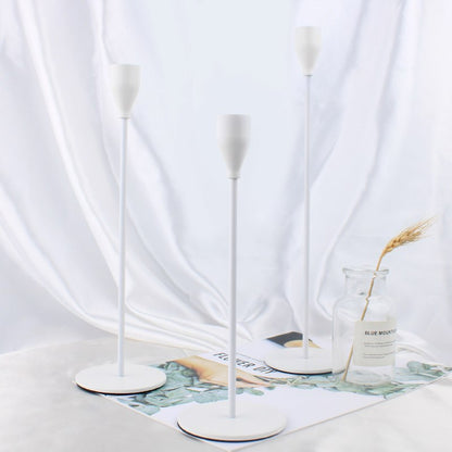 Set of Three Metal Candle Holders