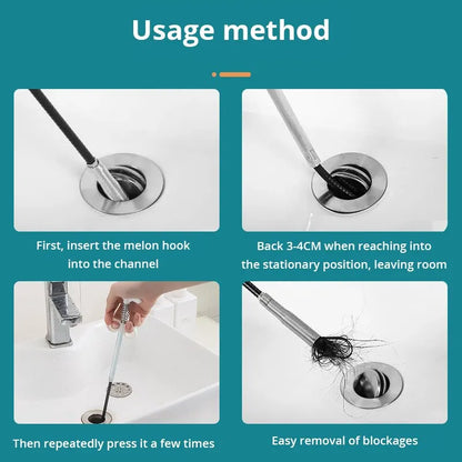 Eco-Friendly Flexible Pipe Cleaning Spiral - 160cm Length