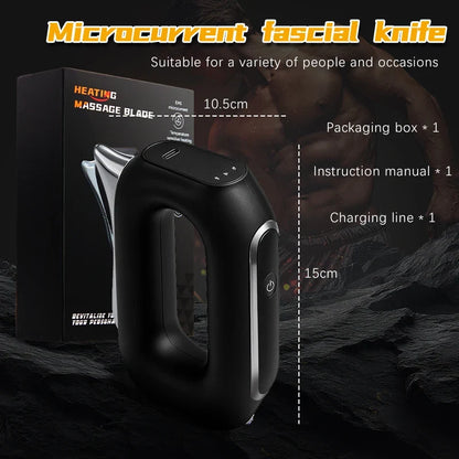 Electric Muscle Scraper with Vibration, Heat, 5 Intensities & USB Charger