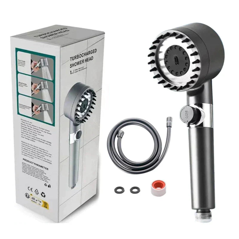 Transform Your Shower Experience: 4-in-1 Massage and Care Head