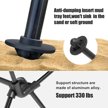 Lightweight Folding Chair for Outdoor Use - Ideal for Camping, Beach, Garden