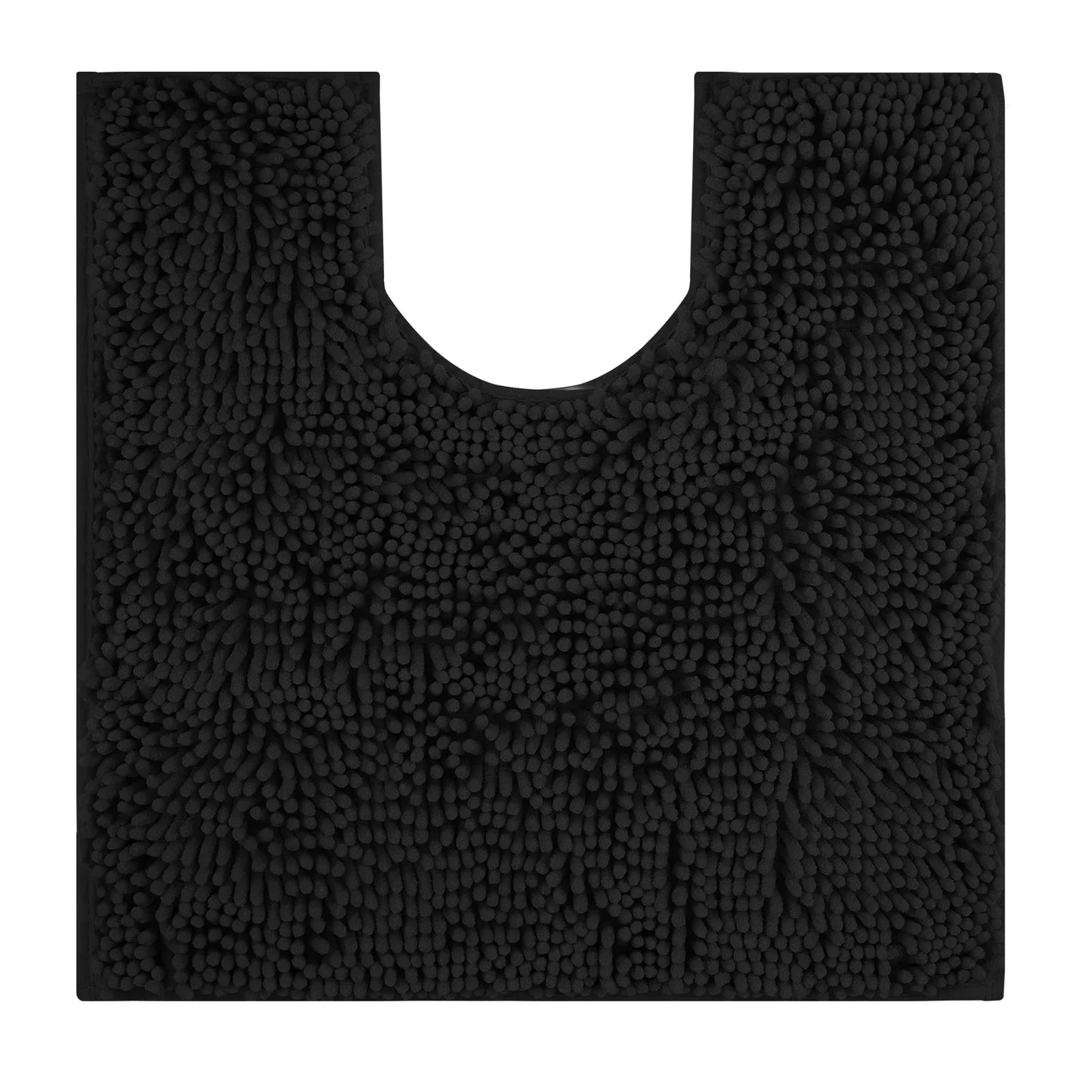 U-Shaped Toilet Mat – Chenille Bath Rug with High Absorbency, Non-Slip, Machine Washable, Soft and Cozy