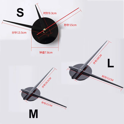 Unique Large Acrylic Wall Clock in Modern Design