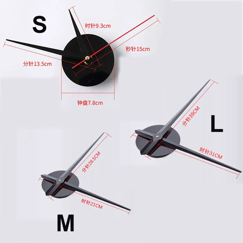 Unique Large Acrylic Wall Clock in Modern Design