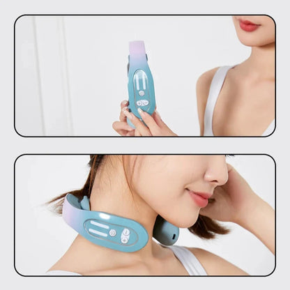 Portable Neck Massager with Heat – 12 Levels of Infrared EMS Therapy