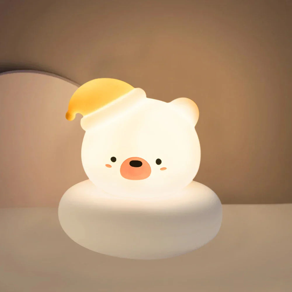 Rechargeable LED Night Light – Dimmable, Portable for Nursery & Feeding, Warm White