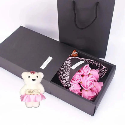 Elegant 7 Rose Soap Gift Arrangement
