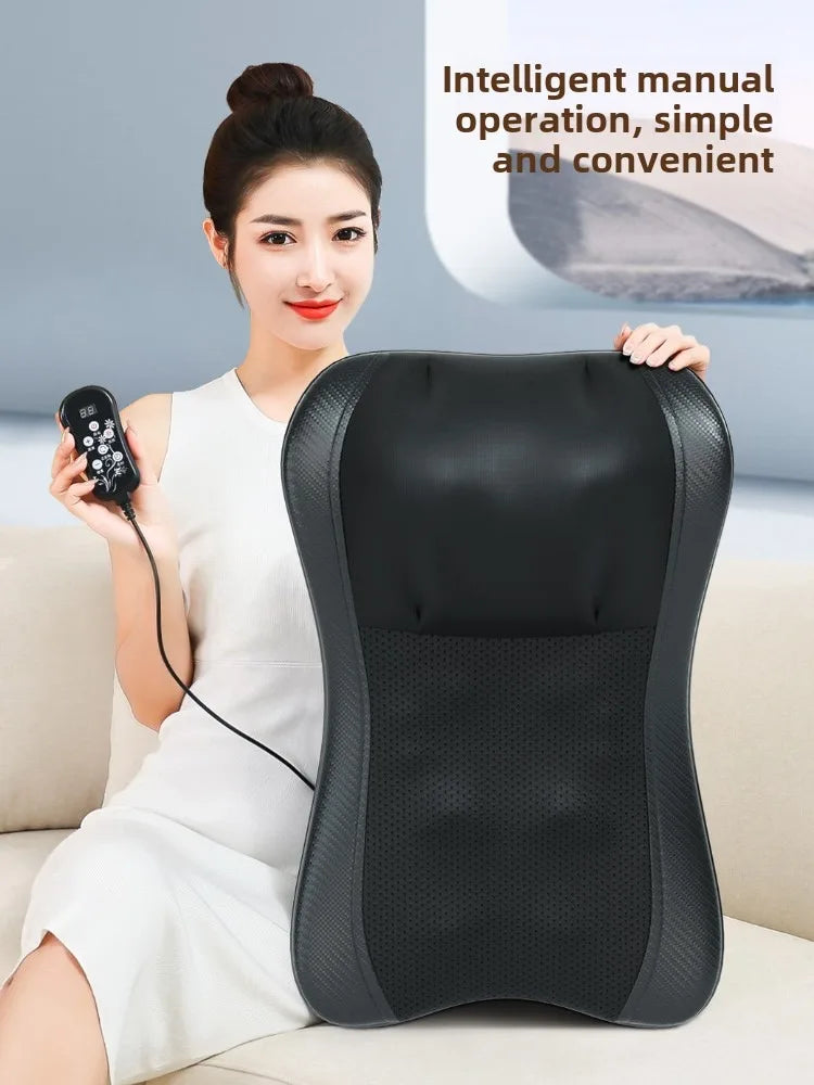 Neck and Back Massager with Heat – Deep Kneading Massage Cushion